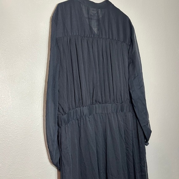 Nina Parker Jumpsuit Sheer Overlay Button Front Plus Size 24W Party Black NWT - Picture 7 of 9
